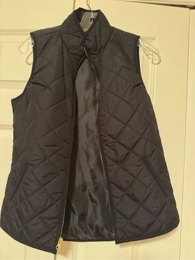 Old Navy Quilted Vest Size Black Full Zip Size Extra Small